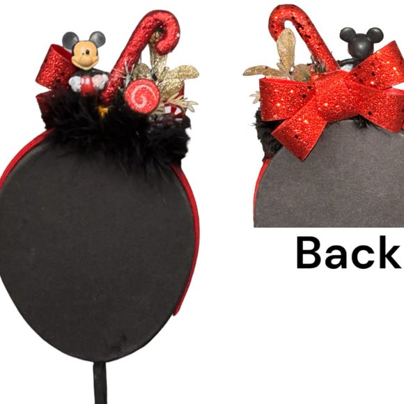 Christmas Headband, Mickey Mouse Hair Accessory, Disney Inspired Gift, Holiday main image 13